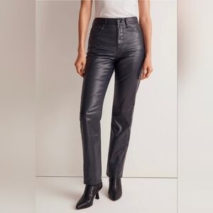 NWOT MADEWELL The '90s Straight Jean in Midnight Blue Foil SZ 27